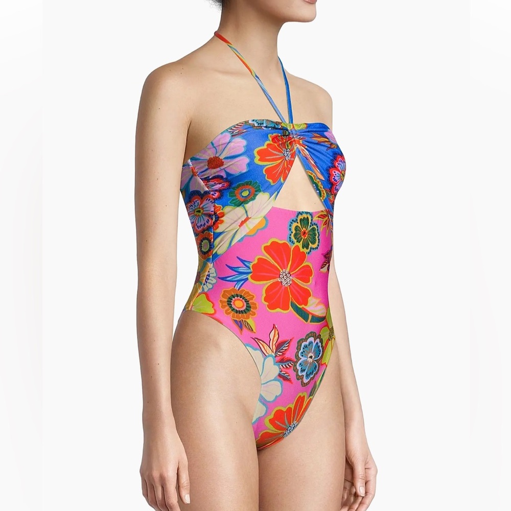 Farm Rio
Full Garden Cut-Out One-Piece Swimsuit size XS New with tags $195